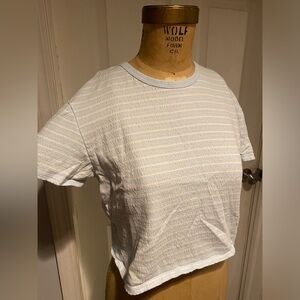 Women’s Blue & White American Eagle Blouse